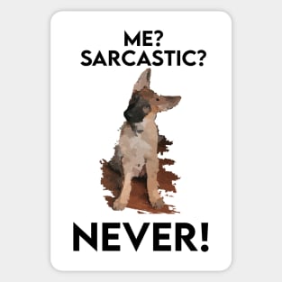 FasBytes Me Sarcasm, Never Dog Sticker